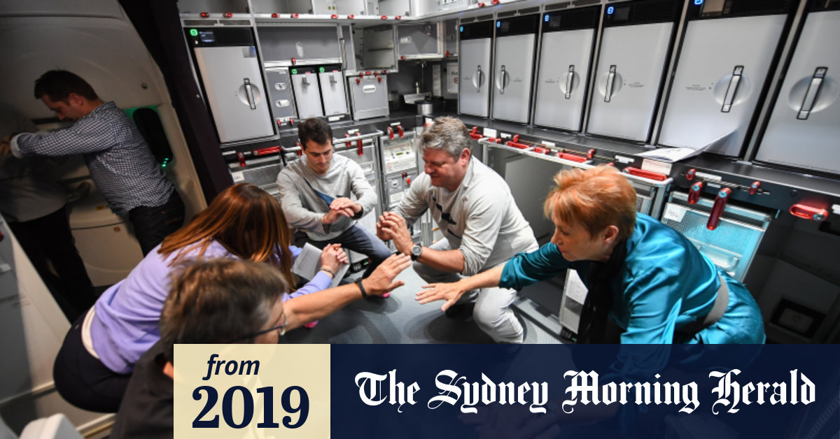 Qantas Flight From New York To Sydney